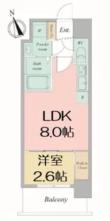 1DKの間取り画像