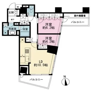 東京都港区西麻布4【マンション】の間取り
