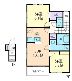 Alphard(アルファルド) B【2階】の間取り