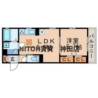 ブランドール押上【1階】の間取り