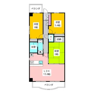 東京都杉並区上井草1【マンション】の間取り
