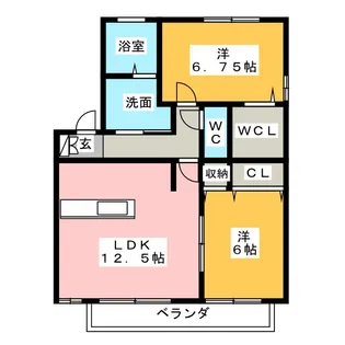 グリーンハウス【2階】の間取り