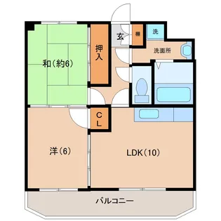 エクセレント【1階】の間取り