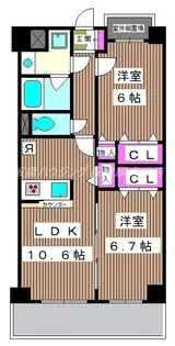 ミューズ高島平【3階】の間取り
