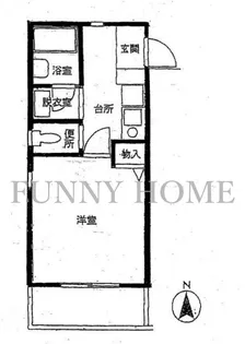 東京都渋谷区恵比寿1【マンション】の間取り