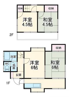 神奈川県相模原市緑区中野【一戸建】の間取り
