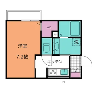 ソレアード篠木II【1階】の間取り