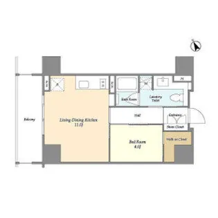 ASPRIME八丁堀【10階】の間取り