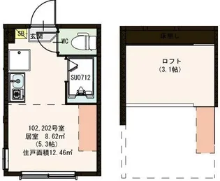 神奈川県川崎市幸区幸町4【アパート】の間取り