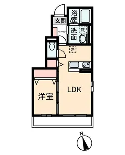 ウィズハイムMII【1階】の間取り