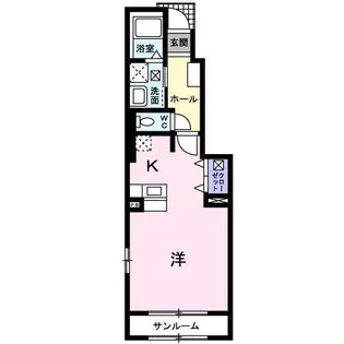 パストラルタウンD【1階】の間取り
