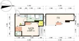 ハーモニーテラス福住町III【1階】の間取り