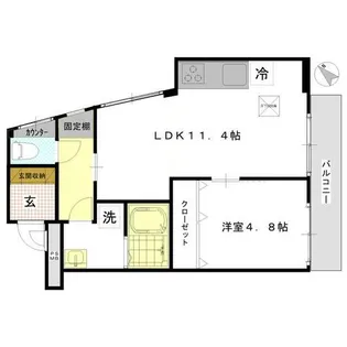 ノッティングヒル【3階】の間取り