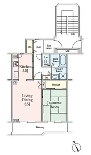 コーポレート志木街道【5階】の間取り