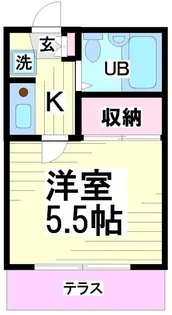 東京都中野区南台4【アパート】の間取り