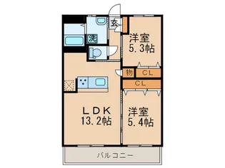 シベール本城【4階】の間取り
