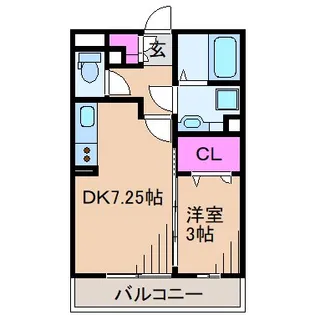 神奈川県川崎市高津区新作3【アパート】の間取り
