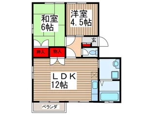 エクセル千間台B棟【2階】の間取り