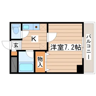 ガーデンプレイスT&T【5階】の間取り