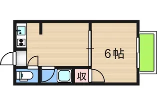 Regalo千本北【1階】の間取り