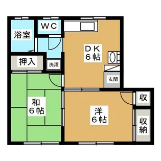 コーポ天野【1階】の間取り