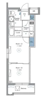 SYFORME NEXT IKEBUKURO WEST【2階】の間取り