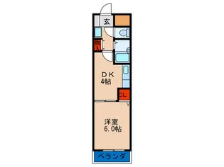 グロリアス・サンハイム【4階】の間取り