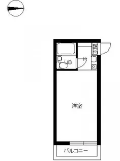 スカイコート新宿【2階】の間取り