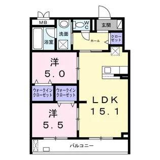 メイガーデン【2階】の間取り