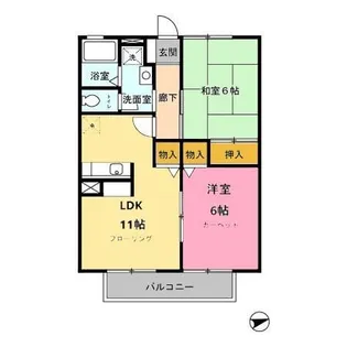 リヴェールエフティ【2階】の間取り