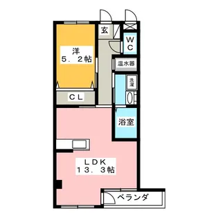 グランドゥールJM【2階】の間取り