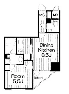 アクティヴュー新宿【2階】の間取り