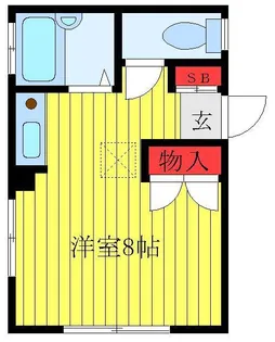 中村ハイム【1階】の間取り