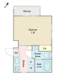 Ajitesano【3階】の間取り