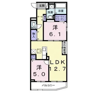 アンジュ シマモト【1階】の間取り