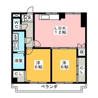 ハーモニアス元八事【4階】の間取り