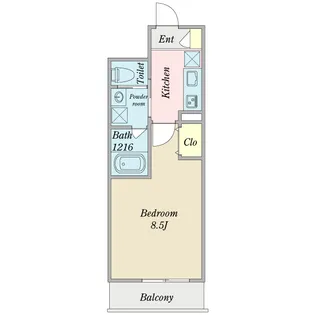 OAK SQUARE虎ノ門【6階】の間取り