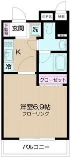 サンパティー【4階】の間取り