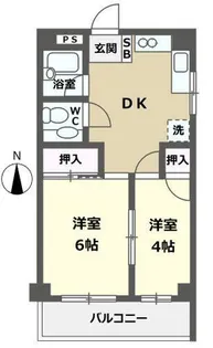 田園調布ハイツ【6階】の間取り