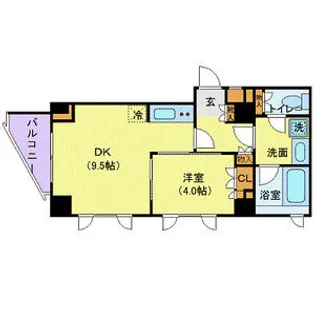 CITY SPIRE若松町【2階】の間取り
