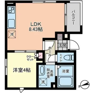 コンフィデンス東大宮D【3階】の間取り
