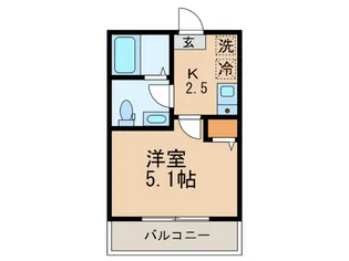 ルミナステラス明大前【2階】の間取り