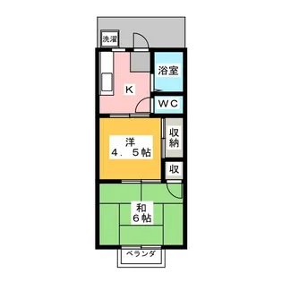 平井ハイツ【2階】の間取り
