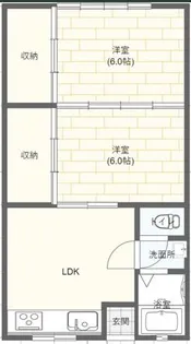 むつのぶ第2ビル【2階】の間取り