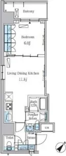 パークアクシス東日本橋ステーションゲート【5階】の間取り