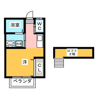エクセルみらいC棟【1階】の間取り