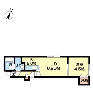カラバオ豊平【3階】の間取り