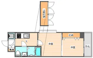 No.51 PROJECT2100日赤通り【2階】の間取り