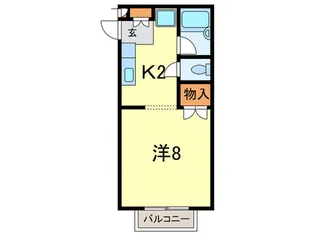ヴィラ上ケ原【1階】の間取り