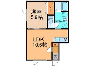 アルページュ【1階】の間取り